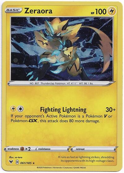 Zeraora #61 Miscellaneous Cards & Products