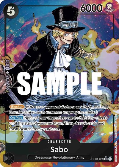 Sabo (Alternate Art) #OP04-083 Kingdoms of Intrigue
