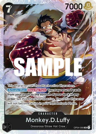 Monkey.D.Luffy #OP04-090 Kingdoms of Intrigue