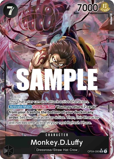 Monkey.D.Luffy (Alternate Art) #OP04-090 Kingdoms of Intrigue