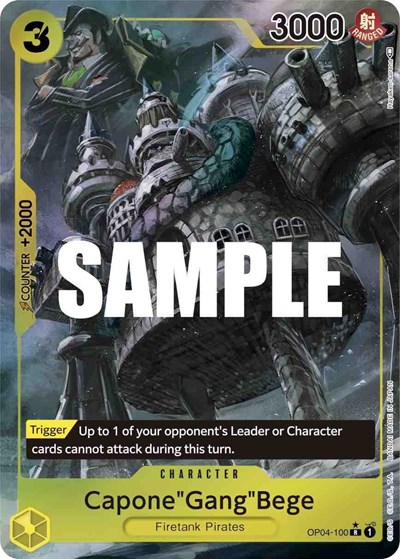 Capone"Gang"Bege (Alternate Art) #OP04-100 Kingdoms of Intrigue