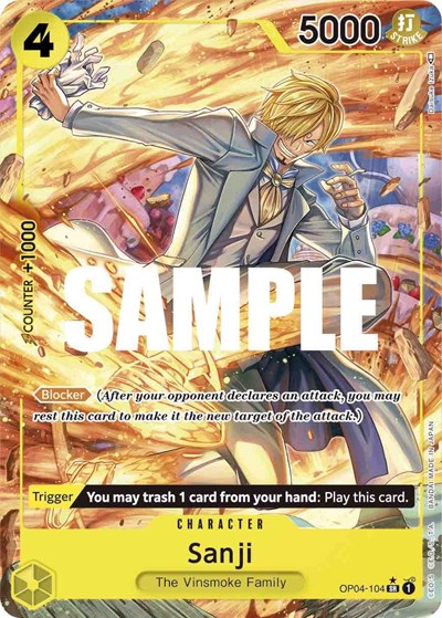 Sanji (Alternate Art) #OP04-104 Kingdoms of Intrigue