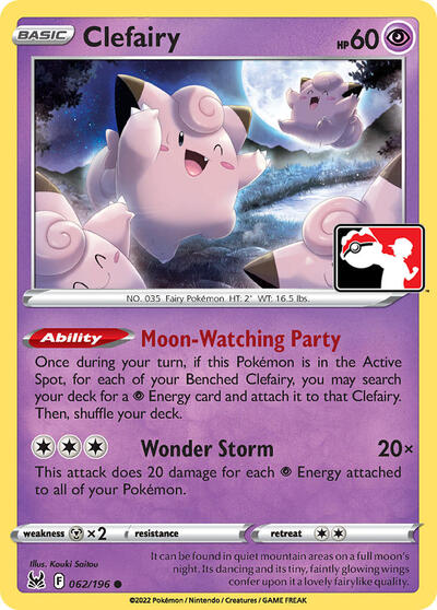 Clefairy Prize Pack Series Cards #62