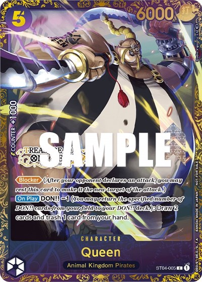 Queen (Treasure Cup) #ST04-005 One Piece Promotion Cards