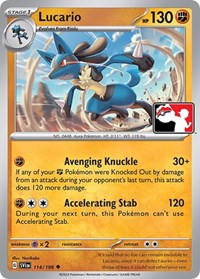 Lucario #114 Prize Pack Series Cards