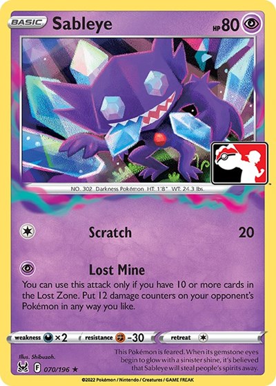 Sableye #70 Prize Pack Series Cards