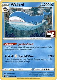 Wailord #38 Prize Pack Series Cards