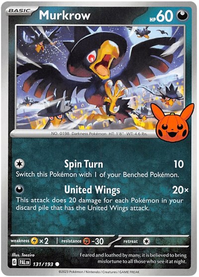 Murkrow #131 Trick or Trade BOOster Bundle 2023