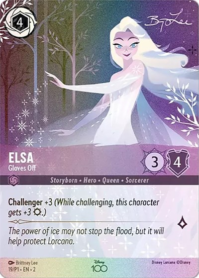 Elsa - Gloves Off (Alternate Art) #19 Disney100 Promos