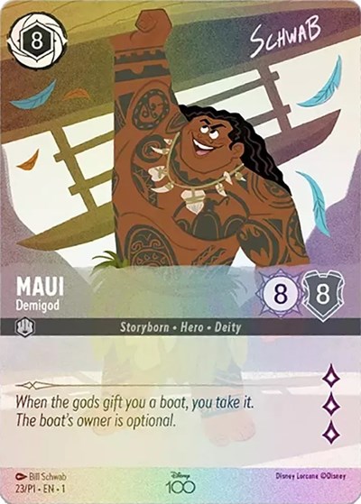 Maui - Demigod (Alternate Art) #23 Disney100 Promos