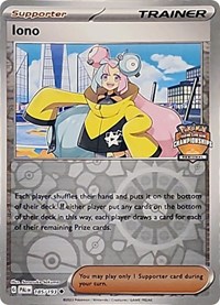 Iono #185 League & Championship Cards