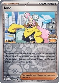 Iono (Regional Championships) [Staff] #185 League & Championship Cards