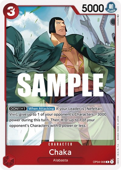 Chaka #OP04-008 Kingdoms of Intrigue