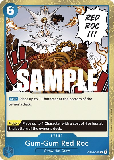 Gum-Gum Red Roc #OP04-056 Kingdoms of Intrigue