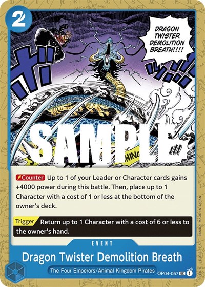 Dragon Twister Demolition Breath #OP04-057 Kingdoms of Intrigue