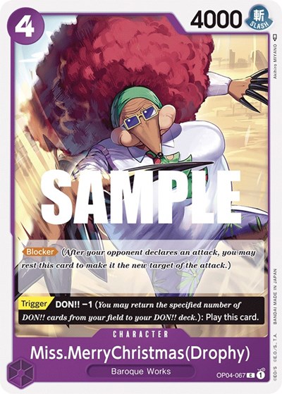 Miss.MerryChristmas(Drophy) #OP04-067 Kingdoms of Intrigue