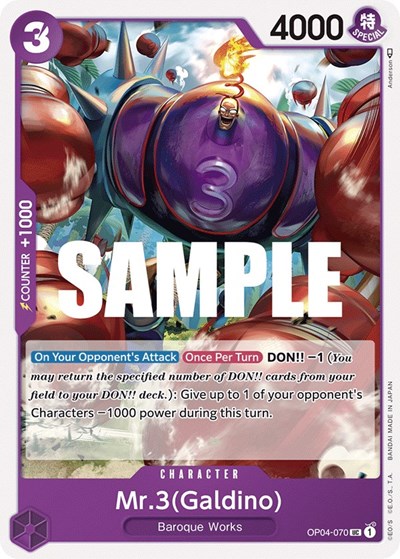Mr.3 (Galdino) #OP04-070 Kingdoms of Intrigue