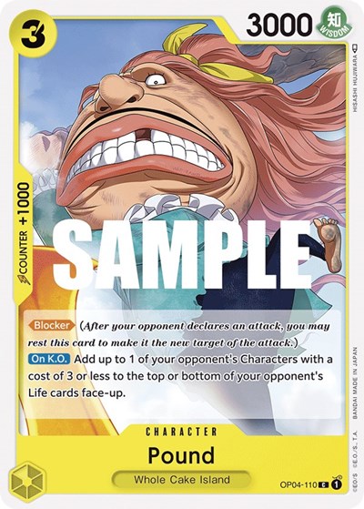 Pound #OP04-110 Kingdoms of Intrigue