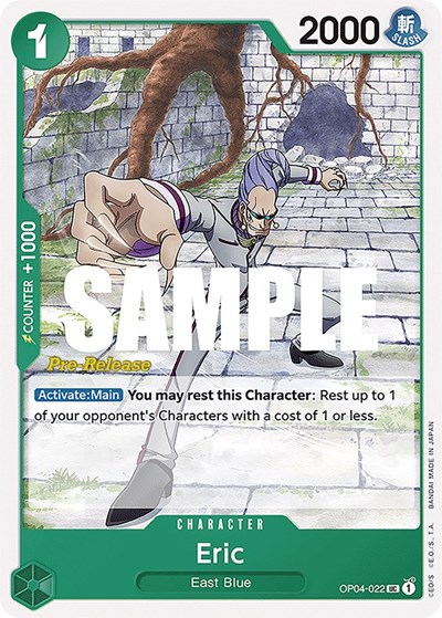 Eric #OP04-022 Kingdoms of Intrigue Pre-Release Cards