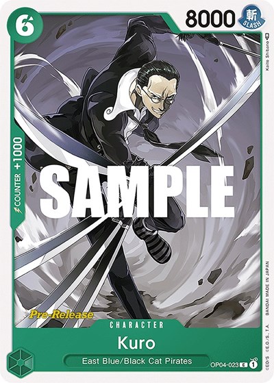 Kuro #OP04-023 Kingdoms of Intrigue Pre-Release Cards