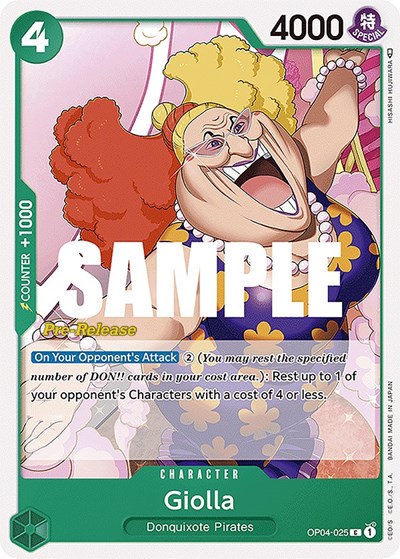 Giolla #OP04-025 Kingdoms of Intrigue Pre-Release Cards