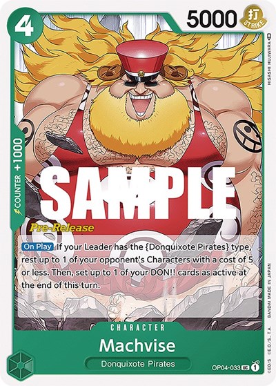 Machvise #OP04-033 Kingdoms of Intrigue Pre-Release Cards