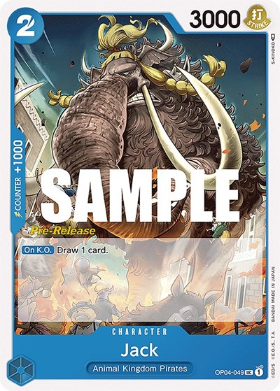 Jack #OP04-049 Kingdoms of Intrigue Pre-Release Cards