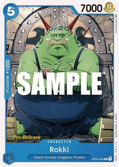 Rokki #OP04-054 Kingdoms of Intrigue Pre-Release Cards