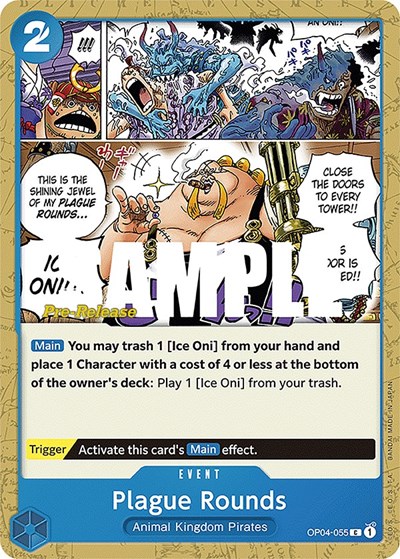 Plague Rounds #OP04-055 Kingdoms of Intrigue Pre-Release Cards