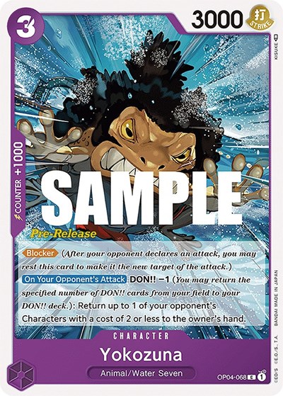 Yokozuna #OP04-068 Kingdoms of Intrigue Pre-Release Cards