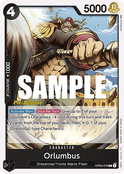 Orlumbus #OP04-079 Kingdoms of Intrigue Pre-Release Cards