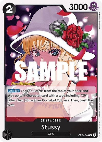 Stussy #OP04-084 Kingdoms of Intrigue Pre-Release Cards