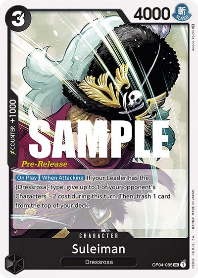 Suleiman #OP04-085 Kingdoms of Intrigue Pre-Release Cards