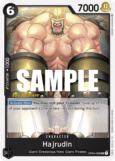 Hajrudin #OP04-088 Kingdoms of Intrigue Pre-Release Cards