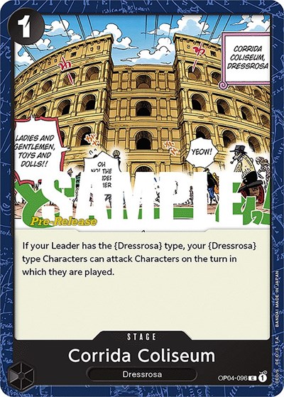 Corrida Coliseum #OP04-096 Kingdoms of Intrigue Pre-Release Cards
