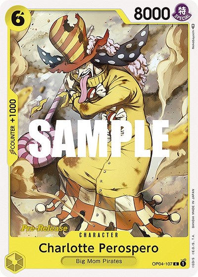 Charlotte Perospero #OP04-107 Kingdoms of Intrigue Pre-Release Cards