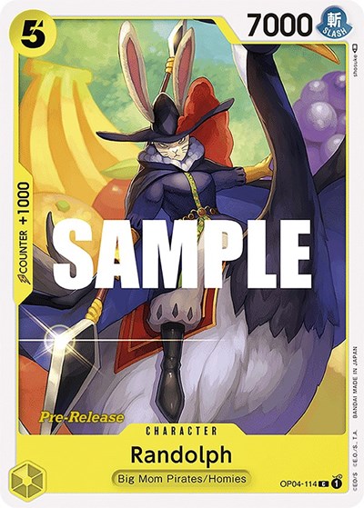 Randolph #OP04-114 Kingdoms of Intrigue Pre-Release Cards