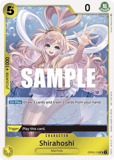 Shirahoshi (Dash Pack) #OP03-116 Kingdoms of Intrigue