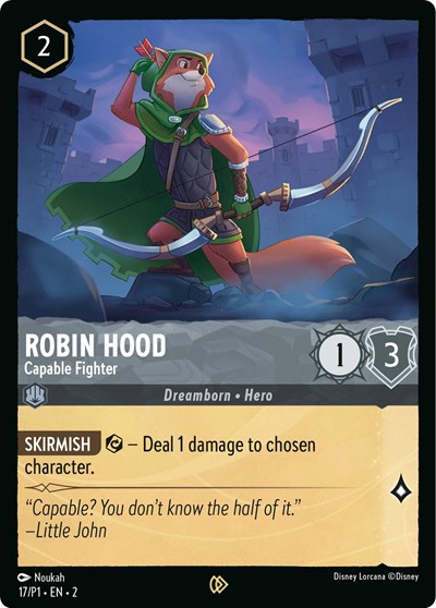 Robin Hood - Capable Fighter #17 Disney Lorcana Promo Cards