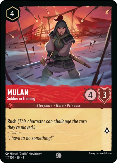 Mulan - Soldier in Training #117 Rise of the Floodborn