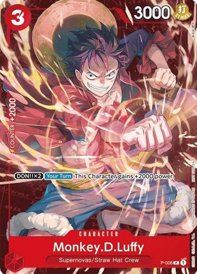 Monkey.D.Luffy - P-006 (Retail Promo) #P-006 One Piece Promotion Cards