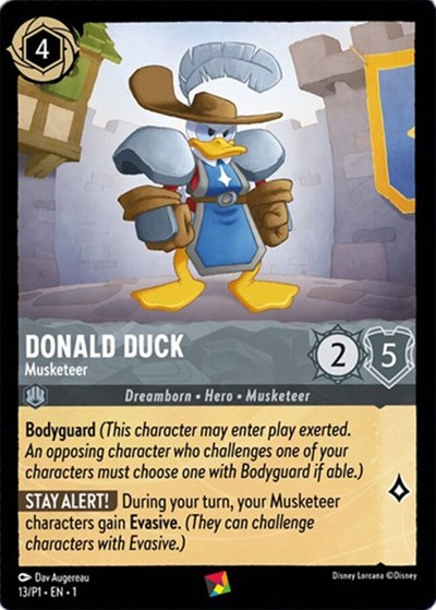 Donald Duck - Musketeer #13 Disney Lorcana Promo Cards