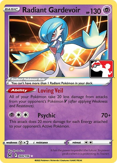 Radiant Gardevoir #69 Prize Pack Series Cards