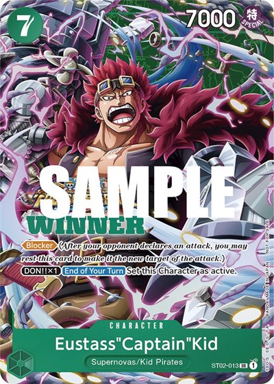 Eustass"Captain"Kid (Winner Pack Vol. 5) #ST02-013 One Piece Promotion Cards