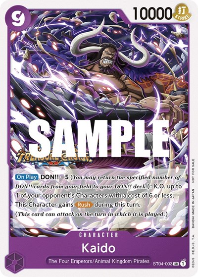 Kaido (Tournament Pack Vol. 5) #ST04-003 One Piece Promotion Cards