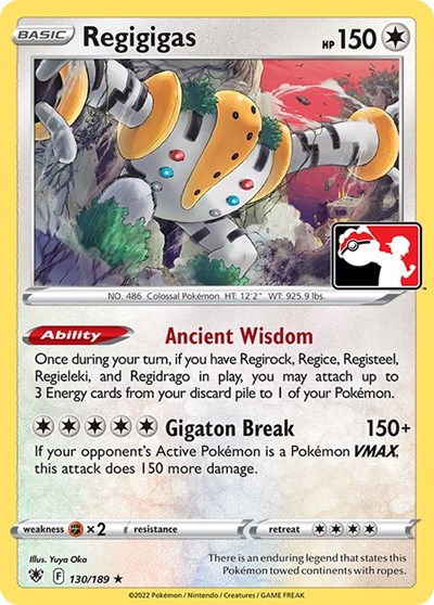 Regigigas #130 Prize Pack Series Cards