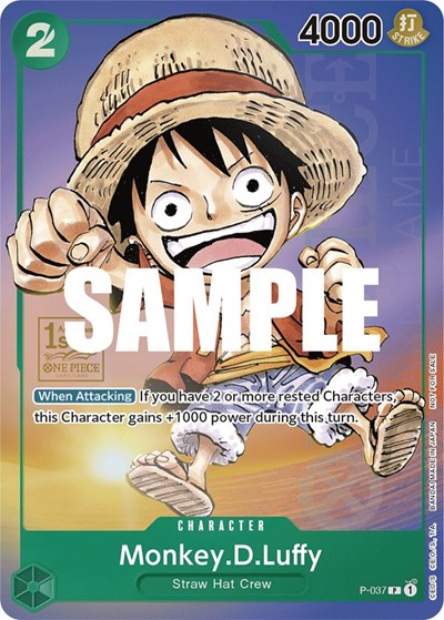 Monkey.D.Luffy (1st Anniversary Tournament) #P-037 One Piece Promotion Cards