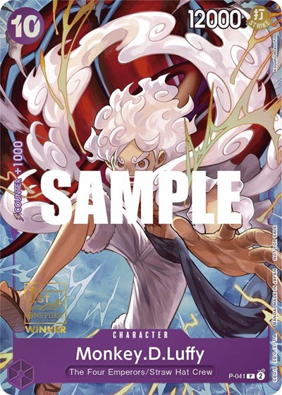 Monkey.D.Luffy (1st Anniversary Tournament) #P-041 One Piece Promotion Cards