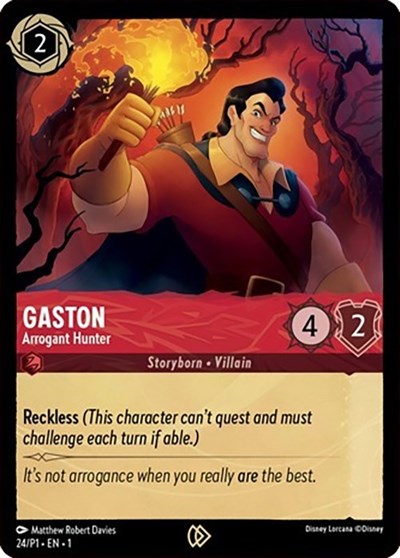 Gaston - Arrogant Hunter #24 Disney Lorcana Promo Cards