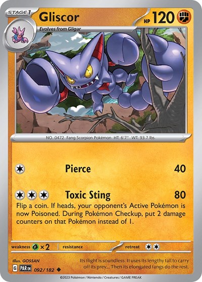 Gliscor #92 Paradox Rift
